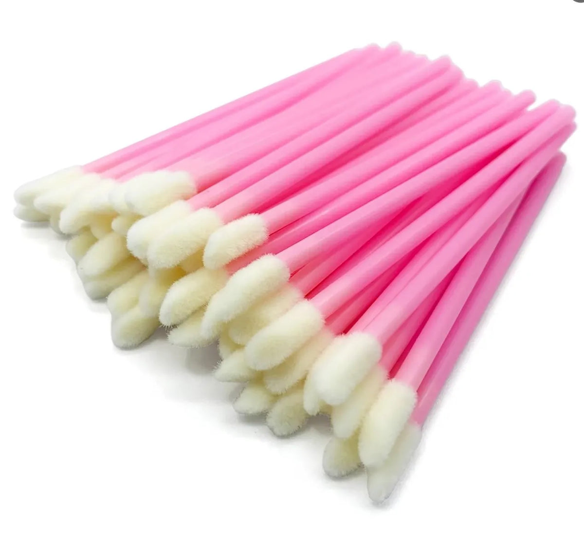 50pcs Disposable Lip Brushes Eyelash Applicator Mascara Wands Brush Lipstickers Wands Makeup Tools EyelashExtension Supplies
