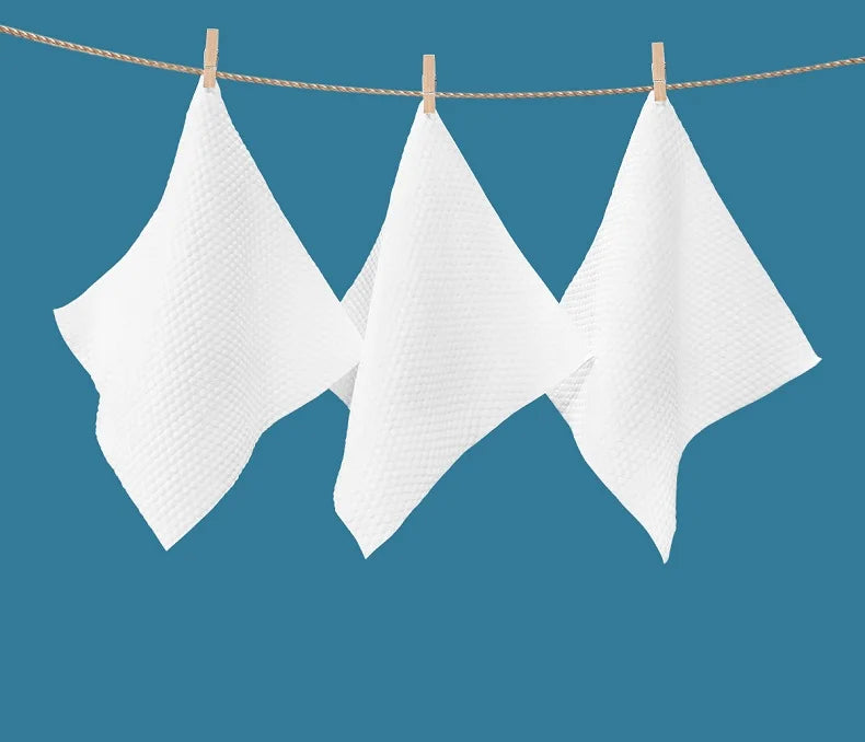 Soft Cotton Disposable Thick Face Towel - Dry Makeup Removing Cleanser Towelettes For Skin Care
