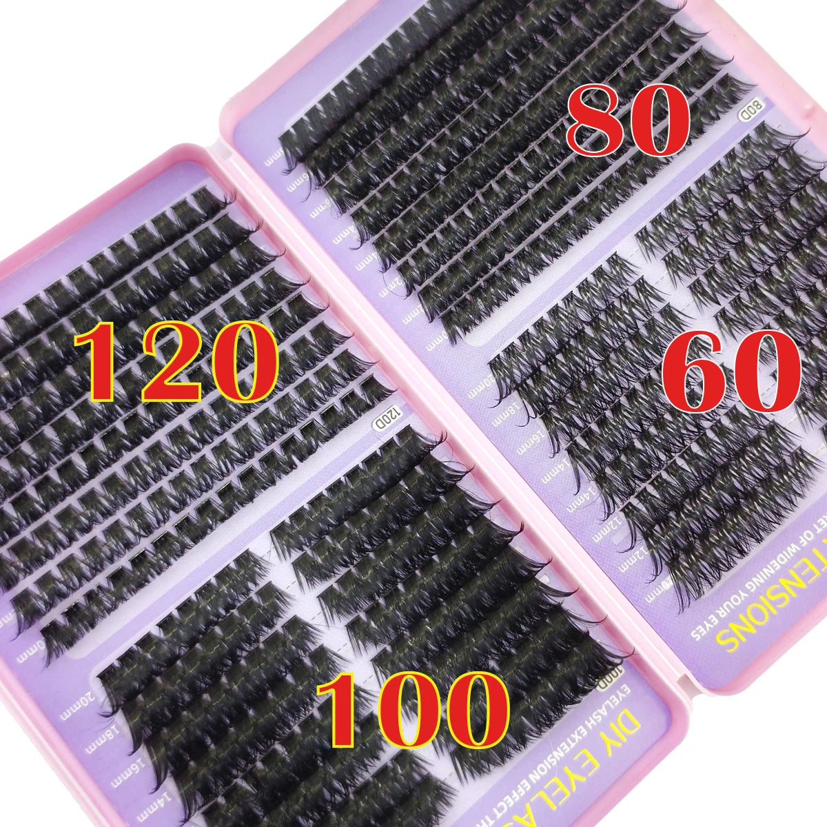640pcs eyelash book single cluster false eyelashes 32rows 30P-200P Makeup Tools Faux Cils8-18mm dramatic eyelashe Mixed Tray 