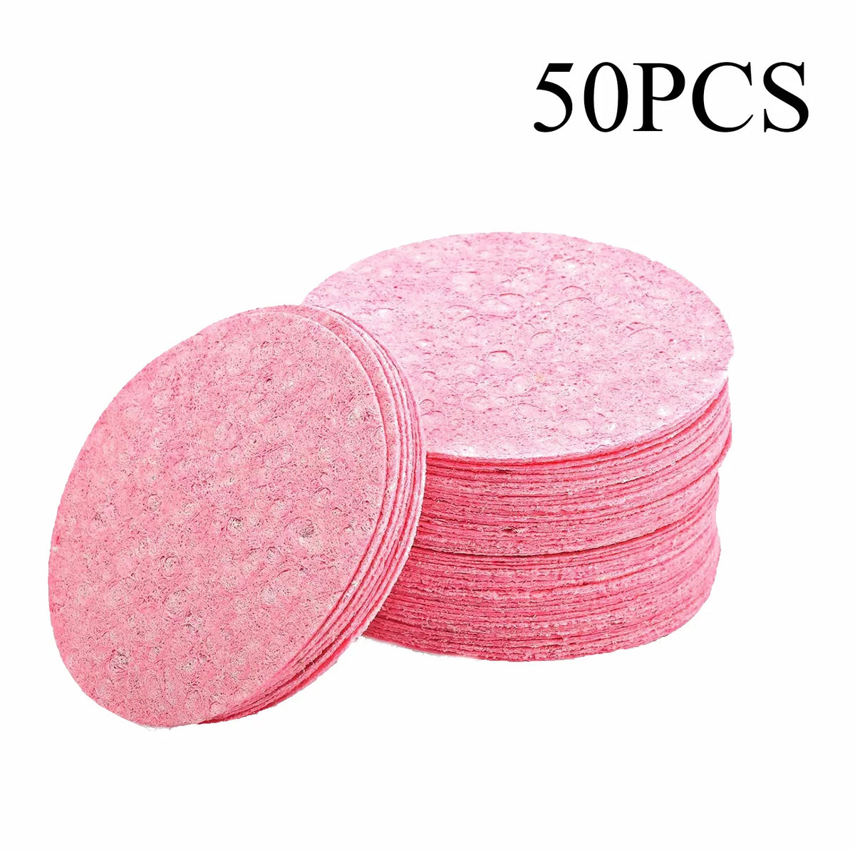 1-50PCS Compressed Wood Pulp Facial Sponges Flower Shape Exfoliating Face Cleanser Pads Makeup Remover Skin Care
