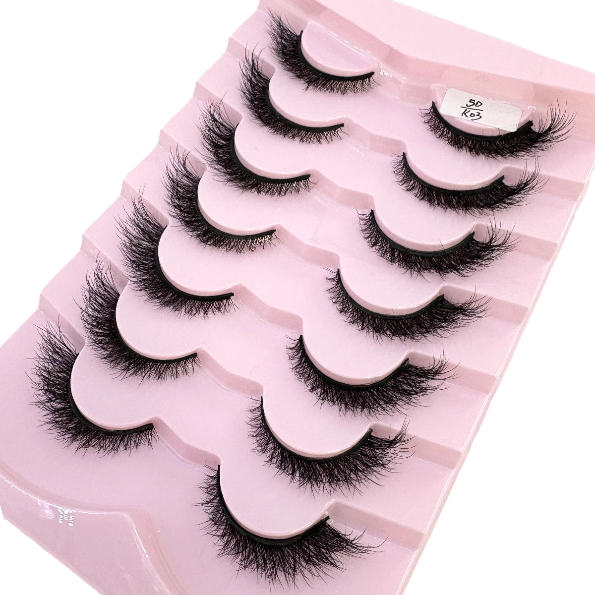 New 7/10 Pairs Faux Mink Eyelashes Handmade False Eyelashes Natural Nude Makeup Simulation Cross Messy Eye 3D Curly Eyelashes