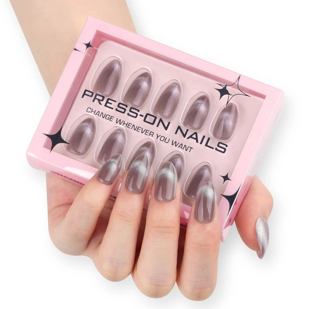 30 Pcs French Minimalist High-end Feel Square Shape Acrylic Press on Nails Customize False Nails GD28