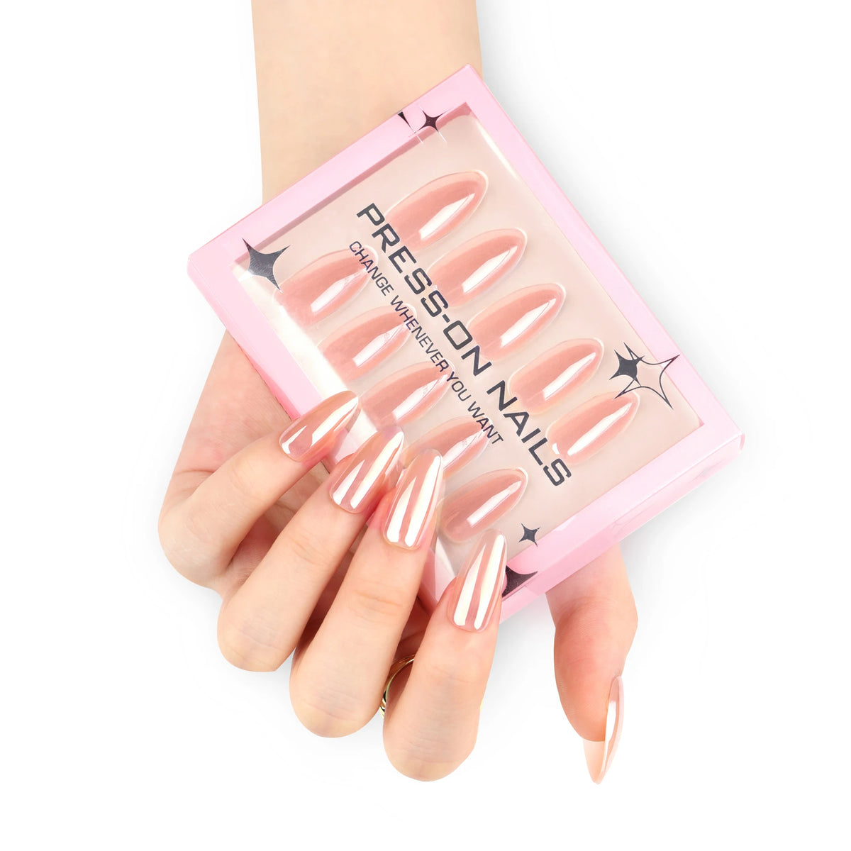 30 Pcs French Minimalist High-end Feel Square Shape Acrylic Press on Nails Customize False Nails GD28