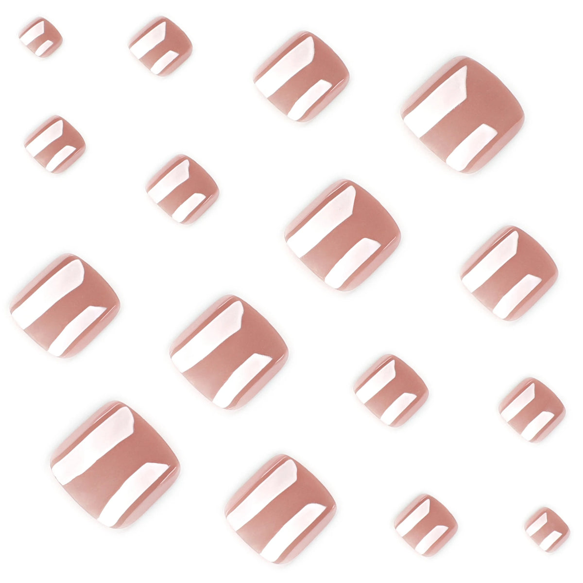 Dropshipping 4241 24 Pcs Korea Imported ABS Acrylic Toe Nails Press on Nails False Nails Artificial Fingernails Nails