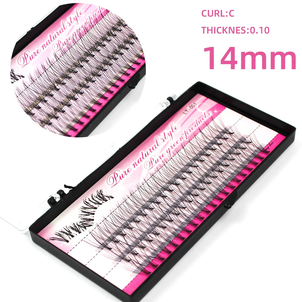 60pcs Individual Cluster EyeLashes Professional Makeup Grafting Fake False Eyelashes for eyelash extensions false eyelashes tabs
