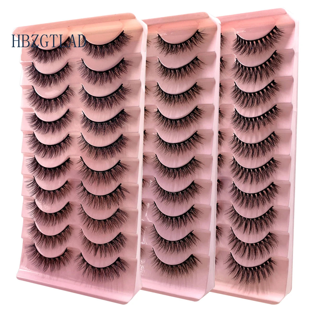 NEW 10 Pairs 100% Real Fake Mink Eyelashes 3D Natural False Eyelashes 3D Mink Lashes Soft Eyelash Extension Makeup Kit Cilios H1