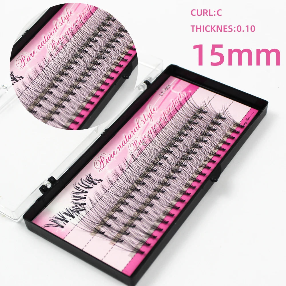 60pcs Individual Cluster EyeLashes Professional Makeup Grafting Fake False Eyelashes for eyelash extensions false eyelashes tabs