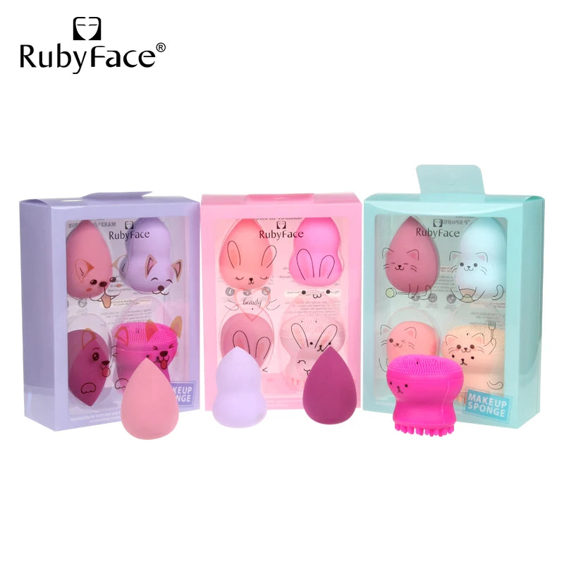 Gift Box  Latex Free Makeup Sponge Blender Egg Makeup Powder Puff Beauty  Cosmetics Puff Makeup Egg