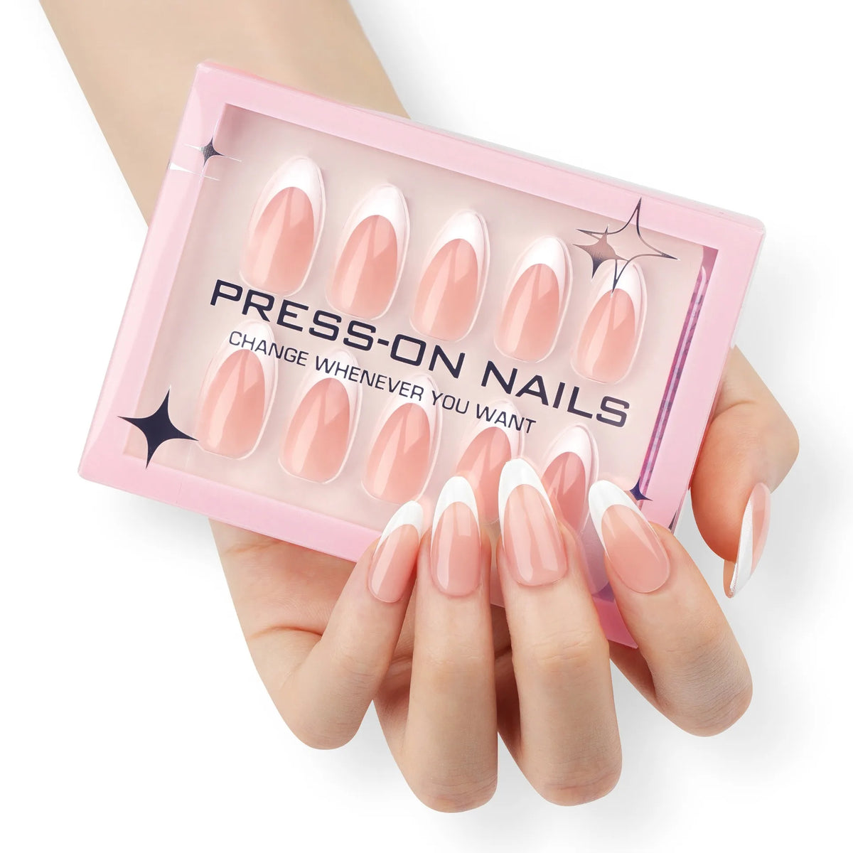 30 Pcs French Minimalist High-end Feel Square Shape Acrylic Press on Nails Customize False Nails GD28