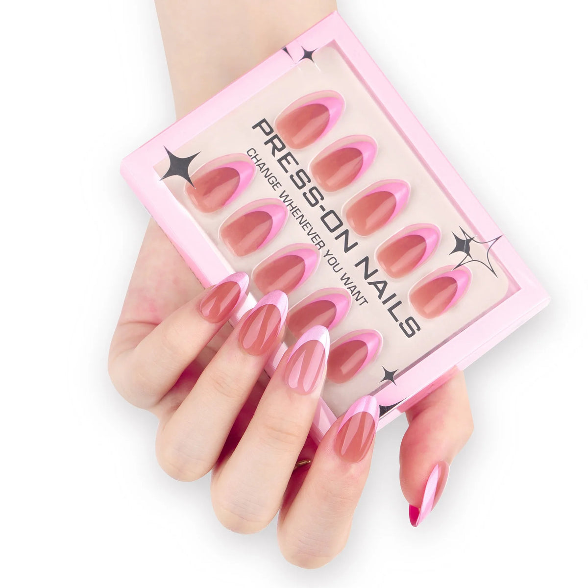 30 Pcs French Minimalist High-end Feel Square Shape Acrylic Press on Nails Customize False Nails GD28