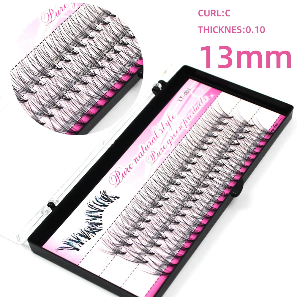 60pcs Individual Cluster EyeLashes Professional Makeup Grafting Fake False Eyelashes for eyelash extensions false eyelashes tabs