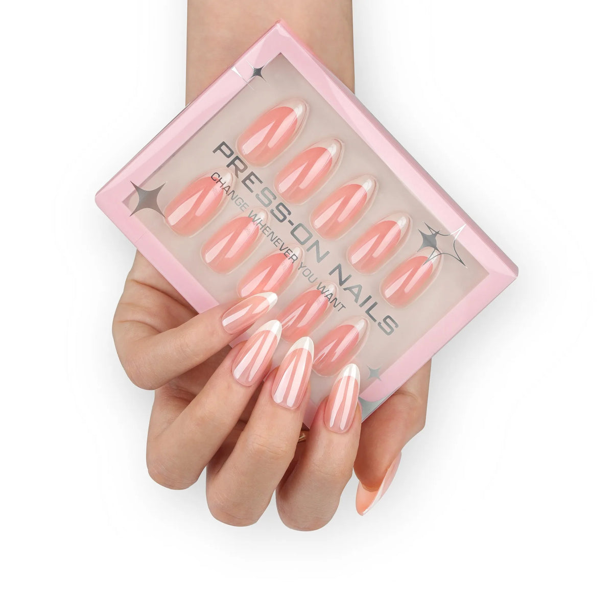 30 Pcs French Minimalist High-end Feel Square Shape Acrylic Press on Nails Customize False Nails GD28