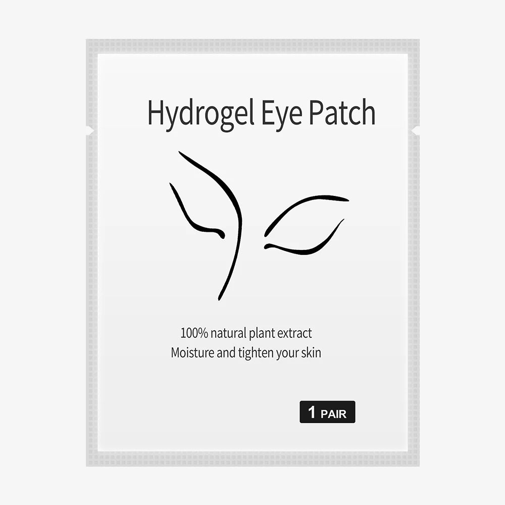 GLAMLASH 50pairs/Pack Lashes Paper Patches Eyelash Under Eye Pads Lash Eyelash Extension Eye Tips Sticker Wraps Makeup Tools
