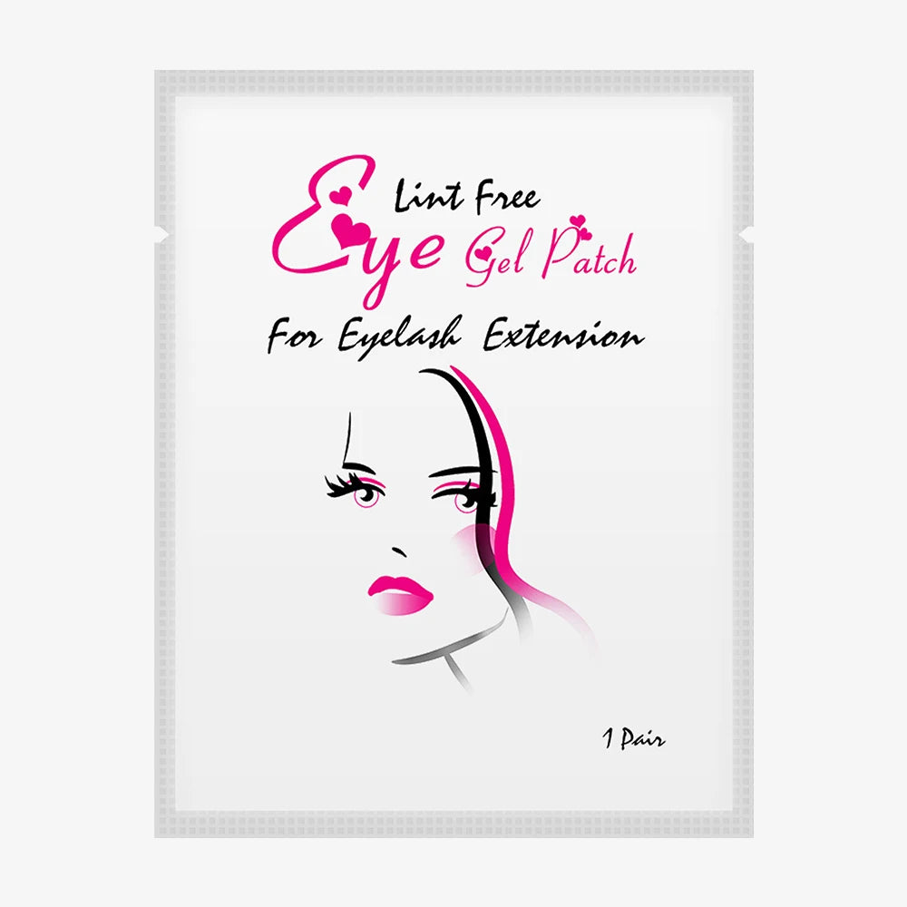 GLAMLASH 50pairs/Pack Lashes Paper Patches Eyelash Under Eye Pads Lash Eyelash Extension Eye Tips Sticker Wraps Makeup Tools