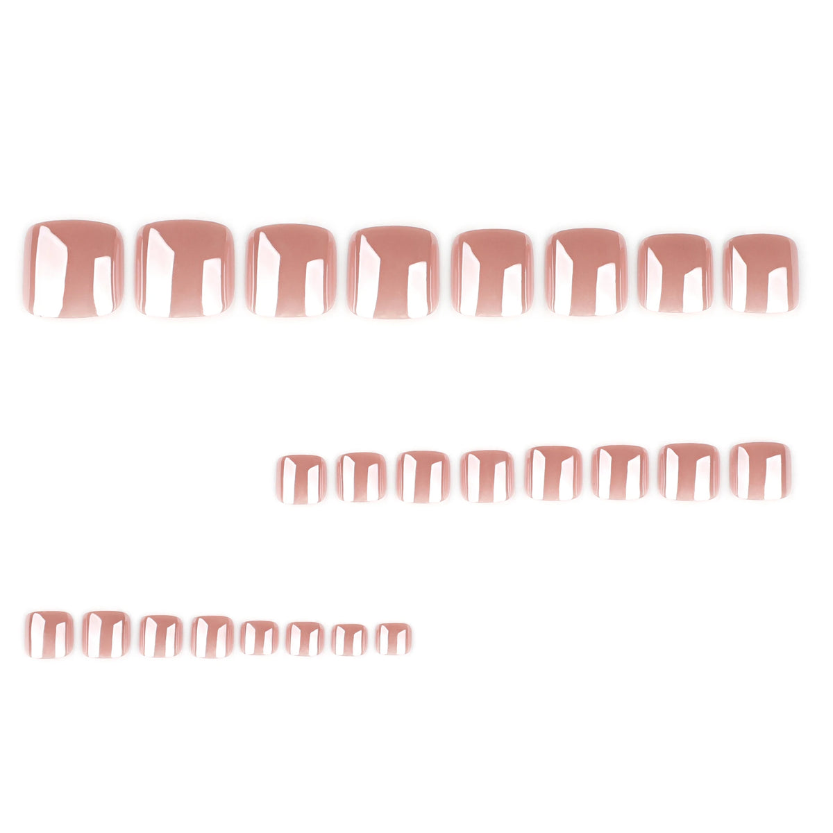 Dropshipping 4241 24 Pcs Korea Imported ABS Acrylic Toe Nails Press on Nails False Nails Artificial Fingernails Nails