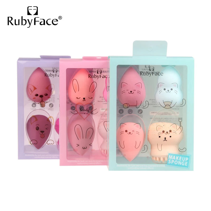 Gift Box  Latex Free Makeup Sponge Blender Egg Makeup Powder Puff Beauty  Cosmetics Puff Makeup Egg