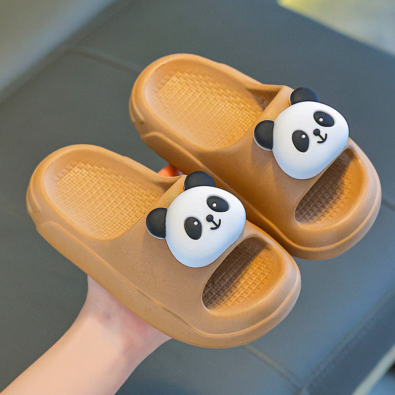 Children's Slippers Summer 2025 New Boys' Indoor Non-Slip Baby Home Slippers Girls Kids Panda Slippers