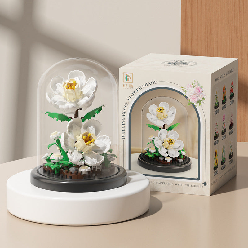 Jihui New Product Flower Pot Series Building Blocks Assembled Compatible with Lego Toys Children's Educational Boys and Girls Cross-border Wholesale