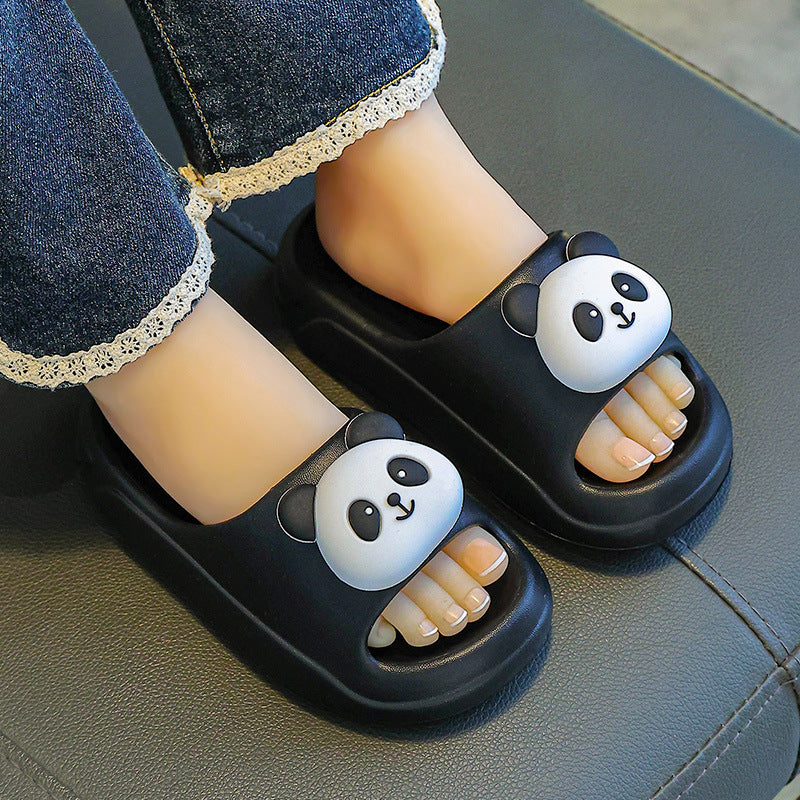 Children's Slippers Summer 2025 New Boys' Indoor Non-Slip Baby Home Slippers Girls Kids Panda Slippers