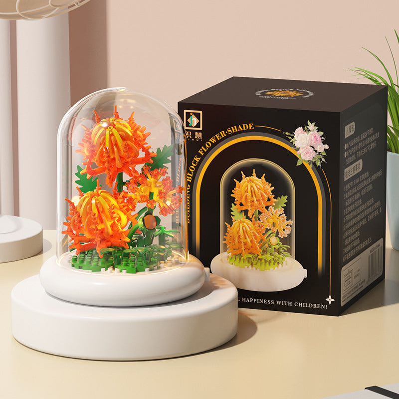 Jihui New Product Flower Pot Series Building Blocks Assembled Compatible with Lego Toys Children's Educational Boys and Girls Cross-border Wholesale
