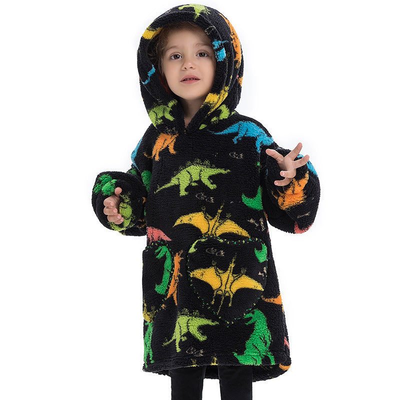 Blanket Hoodie Wearable Blanket Sweatshirt Oversized Warm Pullover Lazy Sweatshirt Small