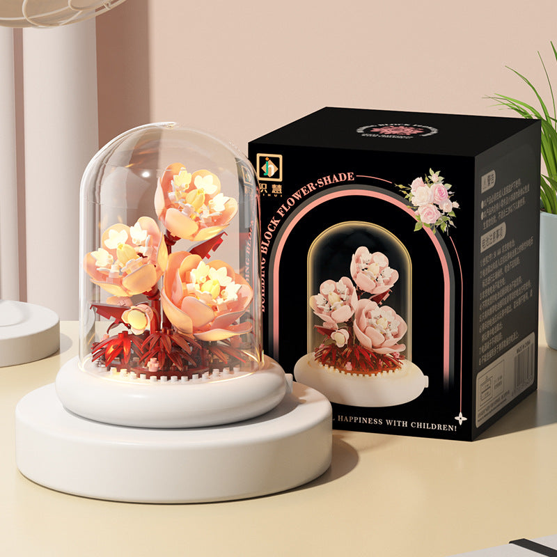 Jihui New Product Flower Pot Series Building Blocks Assembled Compatible with Lego Toys Children's Educational Boys and Girls Cross-border Wholesale