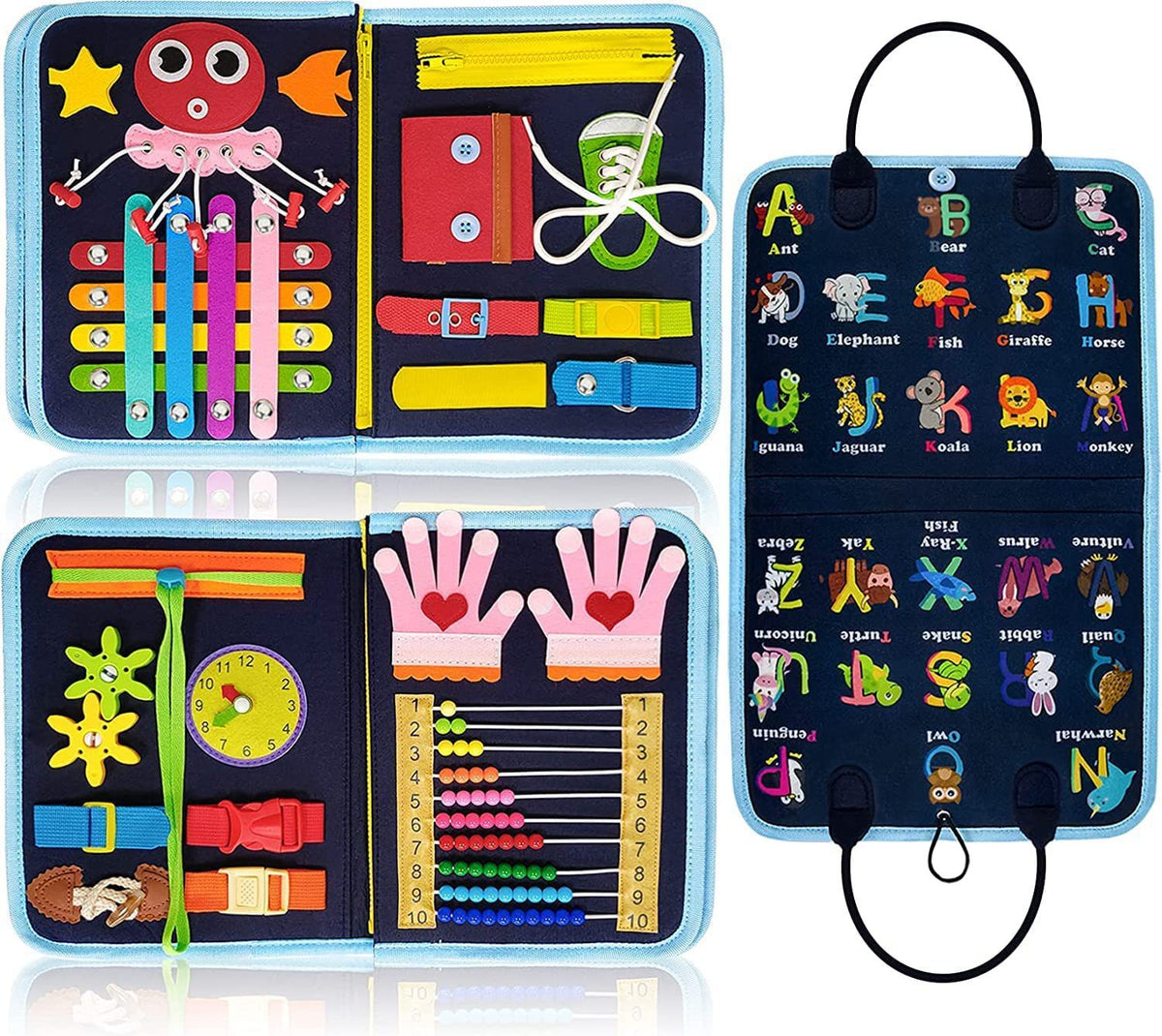 Felt Learning Board Children's Educational Early Education Board DIY Teaching Aids Infant Toys Busy Board Busy Board DIY
