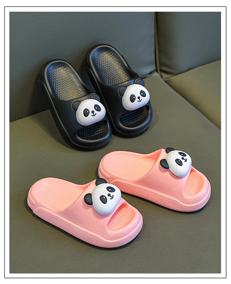 Children's Slippers Summer 2025 New Boys' Indoor Non-Slip Baby Home Slippers Girls Kids Panda Slippers