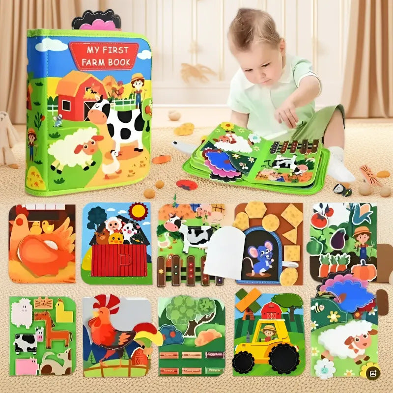 Felt Learning Board Children's Educational Early Education Board DIY Teaching Aids Infant Toys Busy Board Busy Board DIY