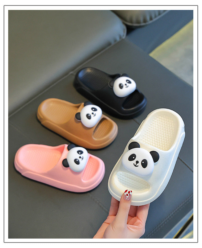 Children's Slippers Summer 2025 New Boys' Indoor Non-Slip Baby Home Slippers Girls Kids Panda Slippers