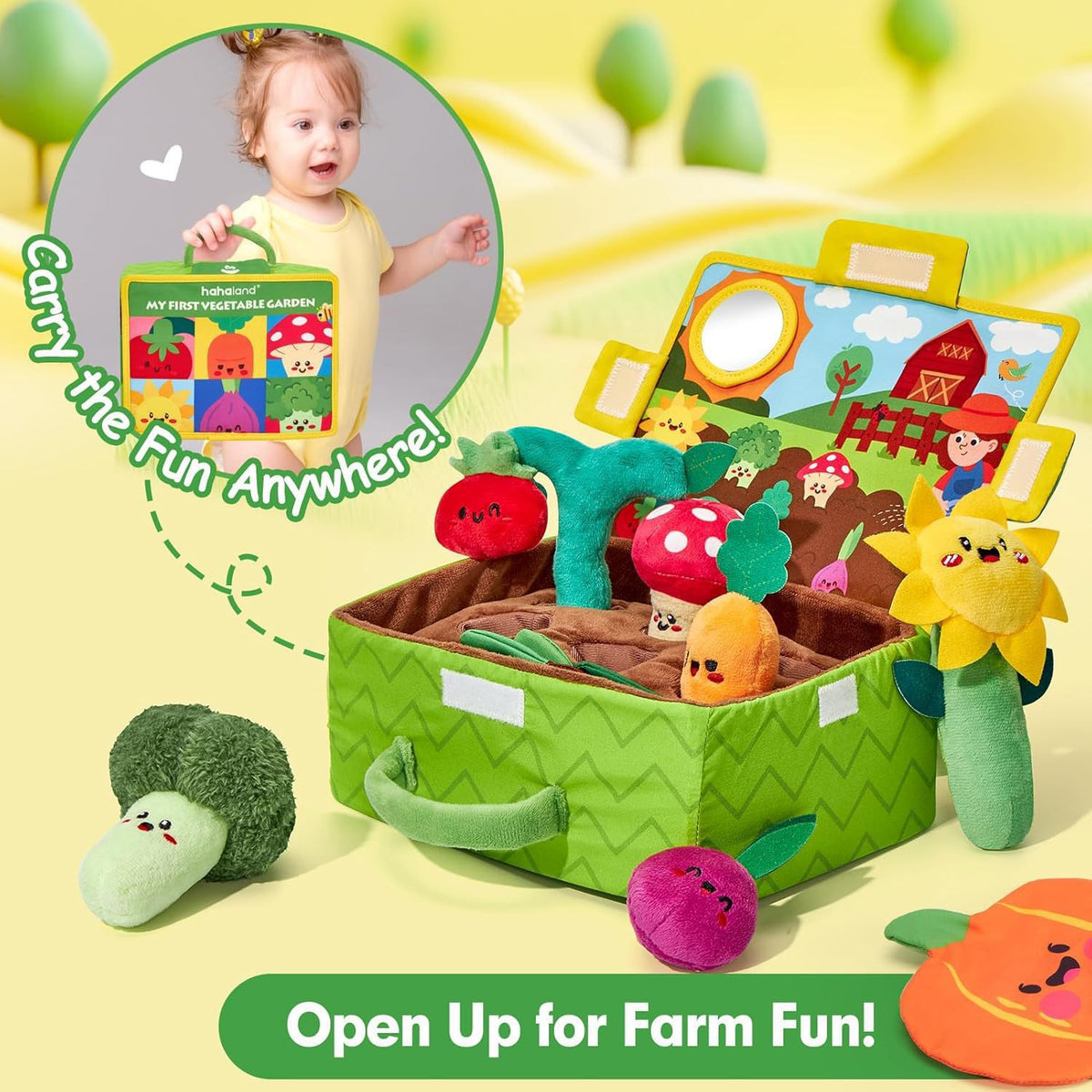Cross-Border Infant Cognitive Toys, Vegetable and Fruit Cognitive Sensory Garden Plant Plush Toys