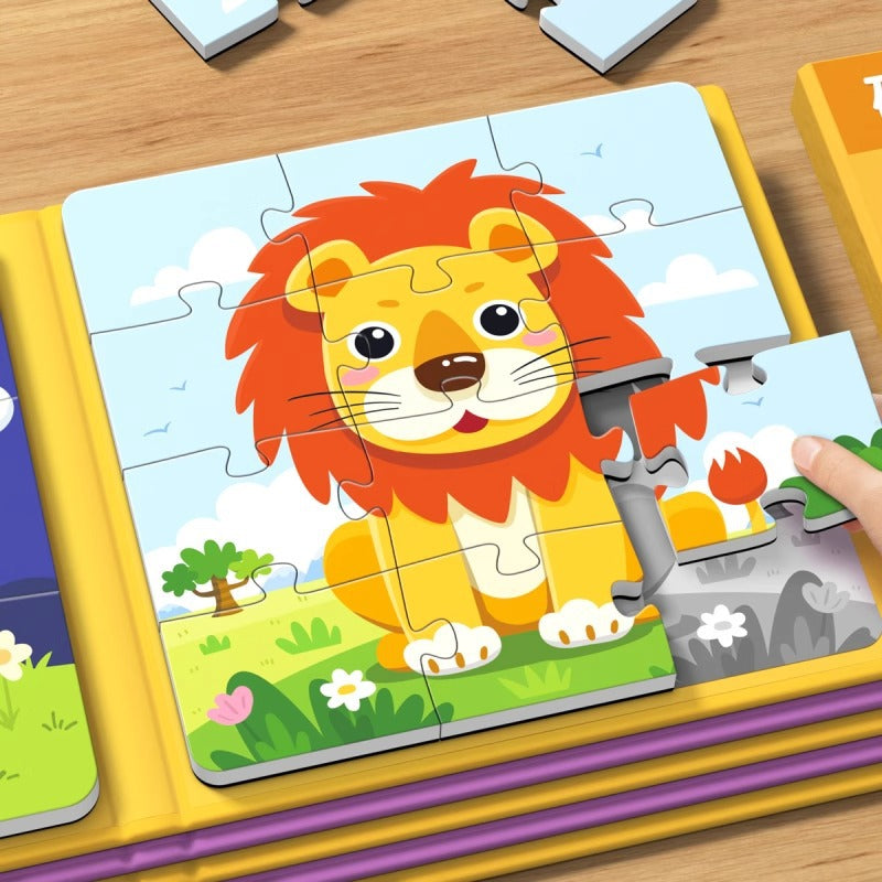 Children's Magnetic Puzzles for Ages 0 to 3, Magnetic Educational Toys for Toddlers, Magnetic Toys for Boys and Girls, Animals