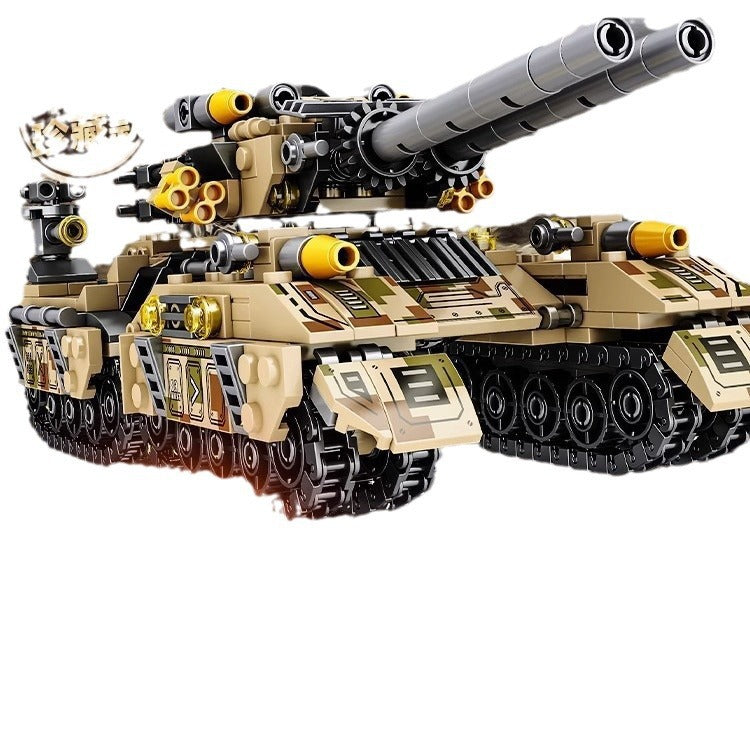 Compatible Lego bricks military tank armored car fighter puzzle assembled boys children's toys gift wholesale