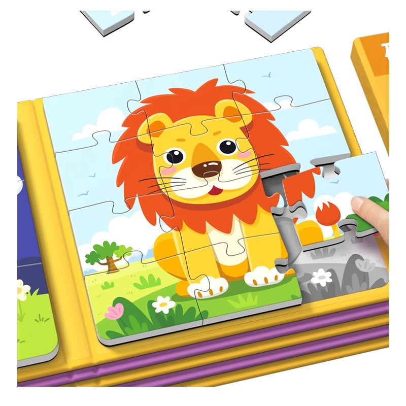 Children's Magnetic Puzzles for Ages 0 to 3, Magnetic Educational Toys for Toddlers, Magnetic Toys for Boys and Girls, Animals