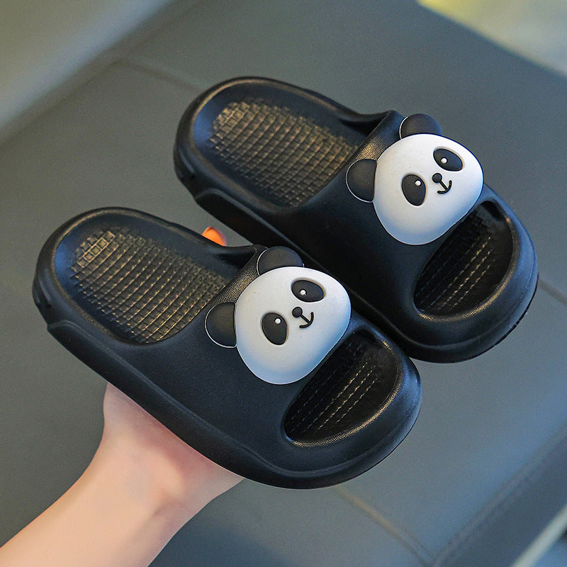 Children's Slippers Summer 2025 New Boys' Indoor Non-Slip Baby Home Slippers Girls Kids Panda Slippers