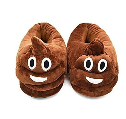 Creative Hobbit Stuffed Cotton Slippers Men's Large Size Home Daily Gift Baotou Thick Sole New Warm Shoes