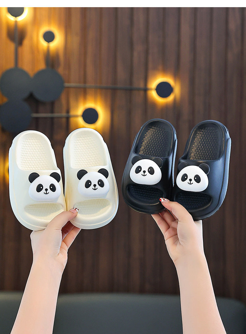 Children's Slippers Summer 2025 New Boys' Indoor Non-Slip Baby Home Slippers Girls Kids Panda Slippers