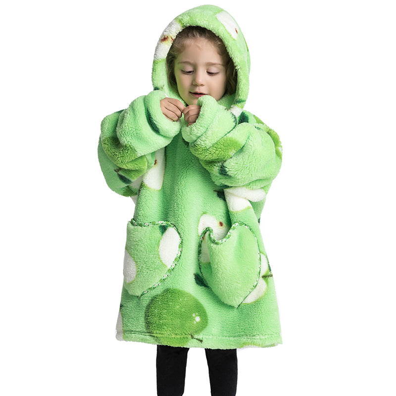 Blanket Hoodie Wearable Blanket Sweatshirt Oversized Warm Pullover Lazy Sweatshirt Small