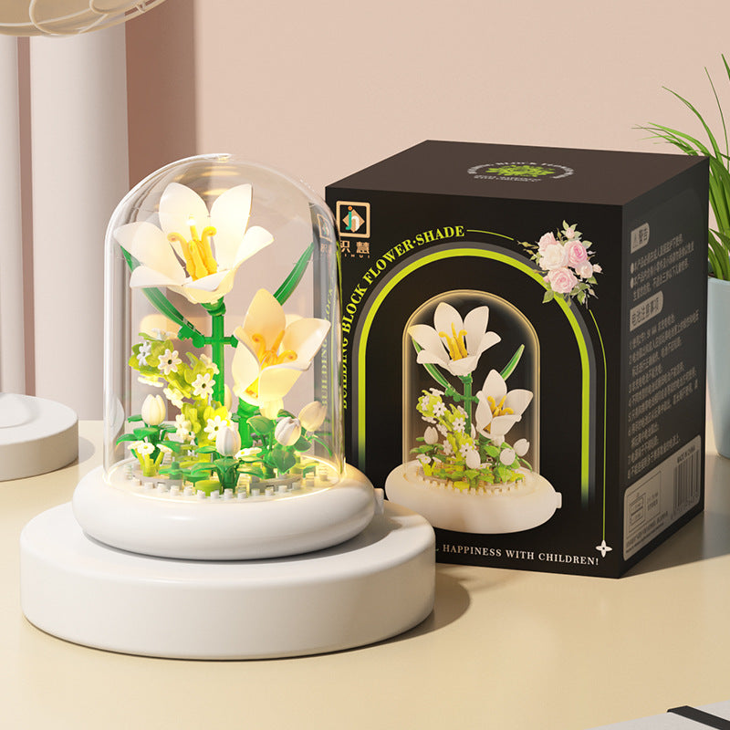 Jihui New Product Flower Pot Series Building Blocks Assembled Compatible with Lego Toys Children's Educational Boys and Girls Cross-border Wholesale