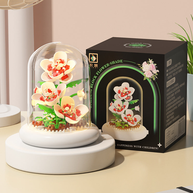 Jihui New Product Flower Pot Series Building Blocks Assembled Compatible with Lego Toys Children's Educational Boys and Girls Cross-border Wholesale