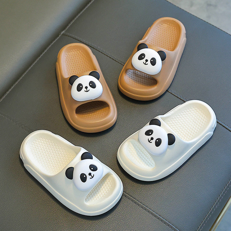 Children's Slippers Summer 2025 New Boys' Indoor Non-Slip Baby Home Slippers Girls Kids Panda Slippers