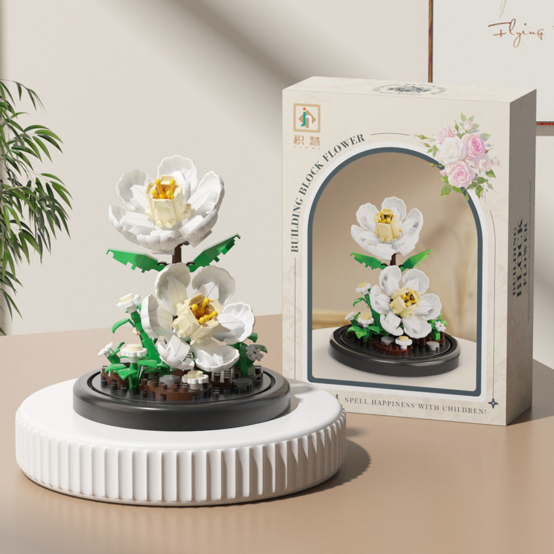 Jihui New Product Flower Pot Series Building Blocks Assembled Compatible with Lego Toys Children's Educational Boys and Girls Cross-border Wholesale