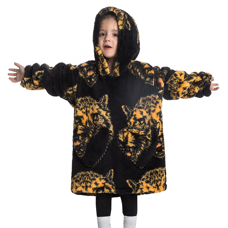 Blanket Hoodie Wearable Blanket Sweatshirt Oversized Warm Pullover Lazy Sweatshirt Small