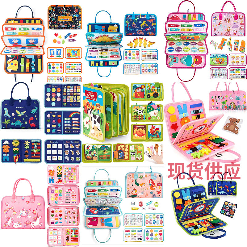 Felt Learning Board Children's Educational Early Education Board DIY Teaching Aids Infant Toys Busy Board Busy Board DIY