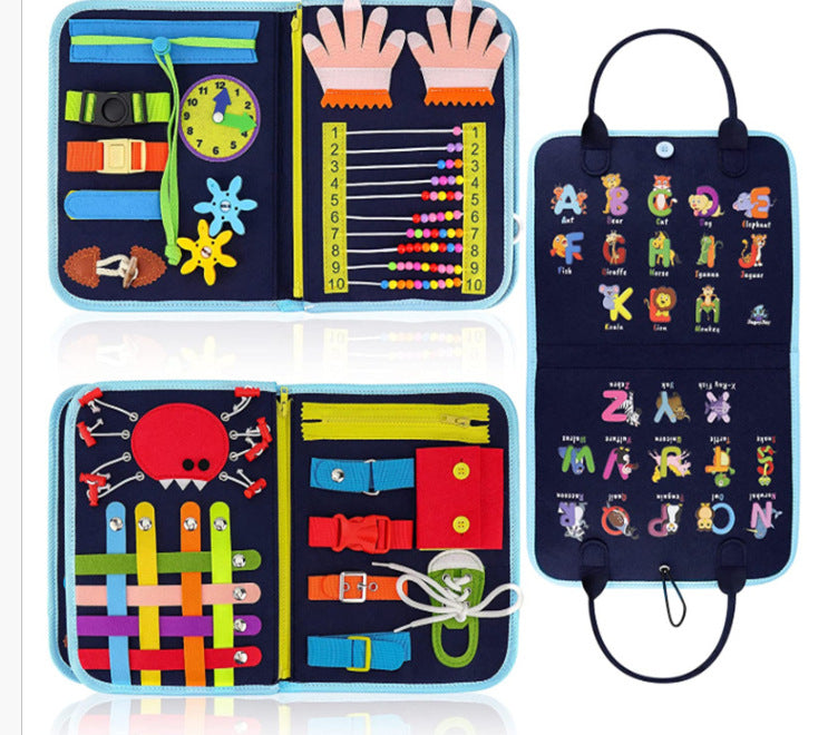 Felt Learning Board Children's Educational Early Education Board DIY Teaching Aids Infant Toys Busy Board Busy Board DIY