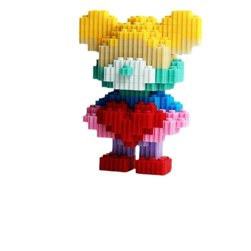 Compatible with Lego violent Bear series particle building blocks cartoon puzzle boys and girls stitching toys children gift wholesale