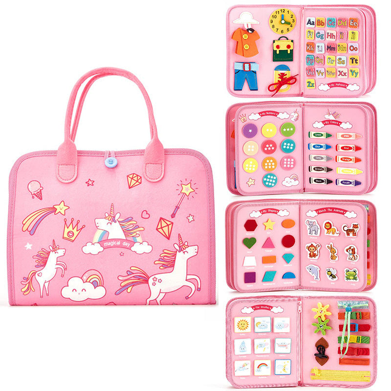 Felt Learning Board Children's Educational Early Education Board DIY Teaching Aids Infant Toys Busy Board Busy Board DIY
