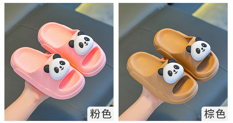Children's Slippers Summer 2025 New Boys' Indoor Non-Slip Baby Home Slippers Girls Kids Panda Slippers