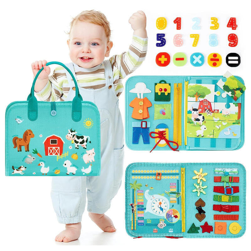 Felt Learning Board Children's Educational Early Education Board DIY Teaching Aids Infant Toys Busy Board Busy Board DIY