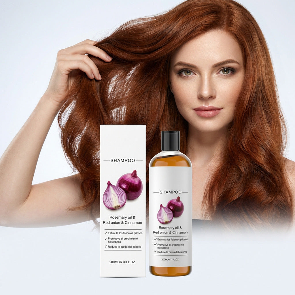 Rosemary Red Onion Shampoo Anti Hair Loss Fall Hair Growth Thicker Strengthening Roots Follicles Lightweight Hair Care Product